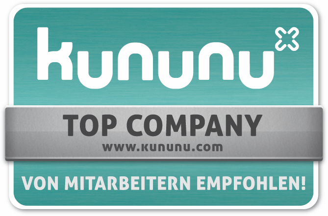 Auszeichnung von kununu als "top company"