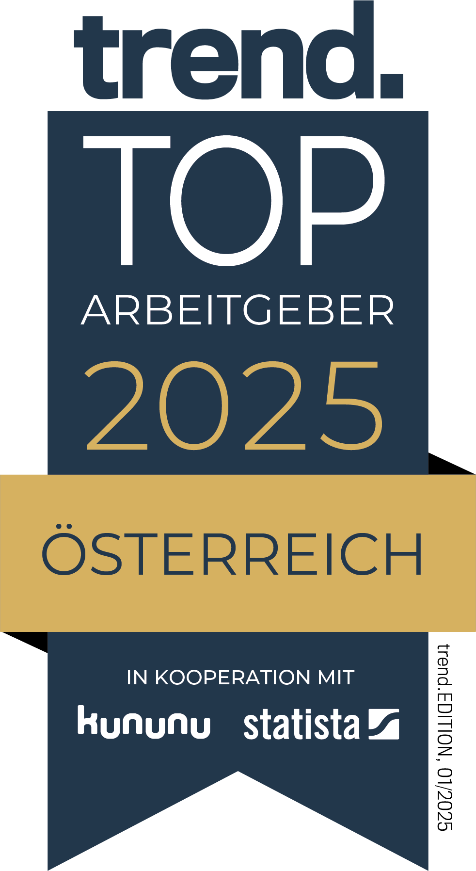 Auszeichnung "trend" als top Arbeitgeber
